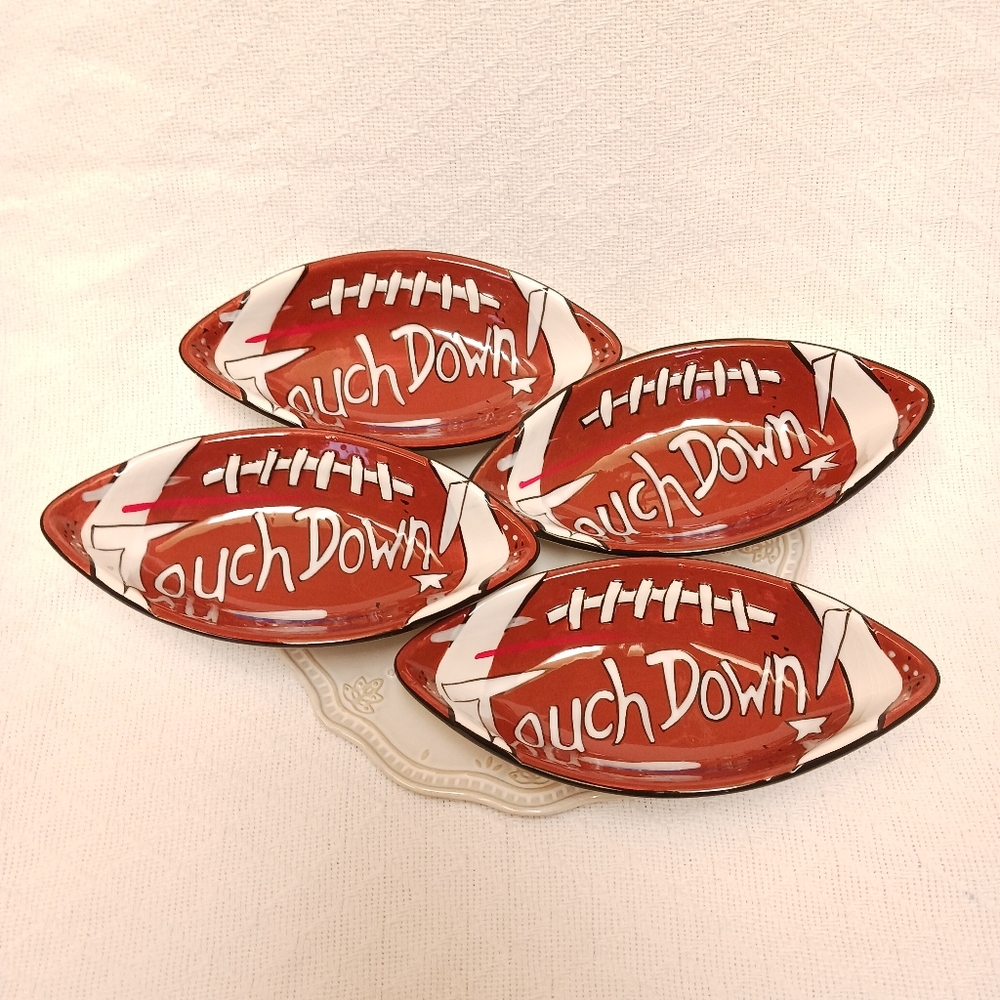 Ceramic Football Touchdown Dishes